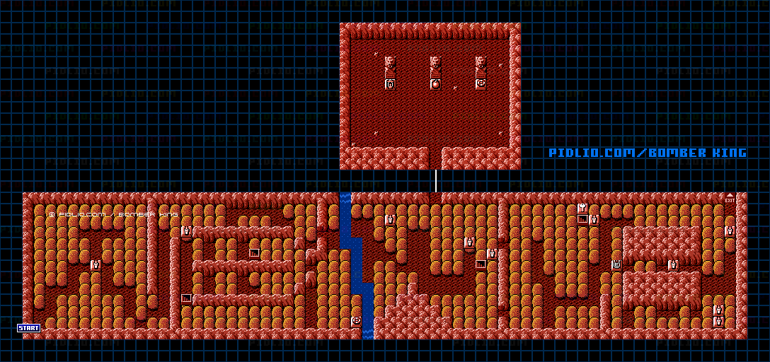 ステージ2-1のマップ画像 / ボンバーキング(BOMBER KING)攻略 ─ pidlio.com