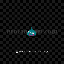 スライムの画像：FC版ドラクエ1の敵・モンスター図鑑 ／ ドラクエ1攻略