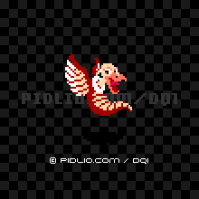 メイジキメラの画像：FC版ドラクエ1の敵・モンスター図鑑 ／ ドラクエ1攻略