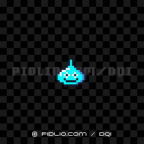 スライムの画像：GB版ドラクエ1の敵・モンスター図鑑 ／ ドラクエ1攻略