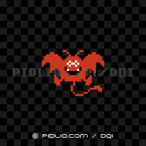 メイジドラキーの画像：GB版ドラクエ1の敵・モンスター図鑑 ／ ドラクエ1攻略