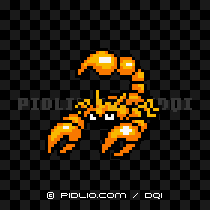 おおさそりの画像：GB版ドラクエ1の敵・モンスター図鑑 ／ ドラクエ1攻略