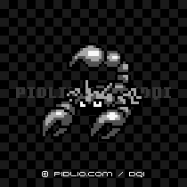 てつのサソリの画像：GB版ドラクエ1の敵・モンスター図鑑 ／ ドラクエ1攻略