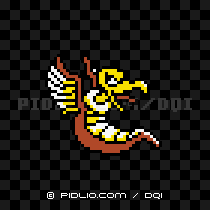 メイジキメラの画像：GB版ドラクエ1の敵・モンスター図鑑 ／ ドラクエ1攻略