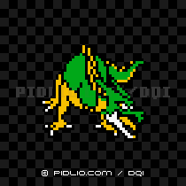 ドラゴンの画像：GB版ドラクエ1の敵・モンスター図鑑 ／ ドラクエ1攻略