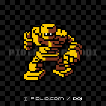 ゴーレムの画像：GB版ドラクエ1の敵・モンスター図鑑 ／ ドラクエ1攻略