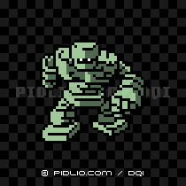 ストーンマンの画像：GB版ドラクエ1の敵・モンスター図鑑 ／ ドラクエ1攻略