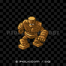 ゴーレムの画像：SFC版ドラクエ1の敵・モンスター図鑑 ／ ドラクエ1攻略