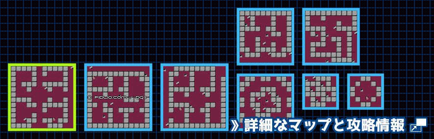 風の塔の簡易マップ画像 / FC版ドラゴンクエスト2攻略 ─ pidlio.com