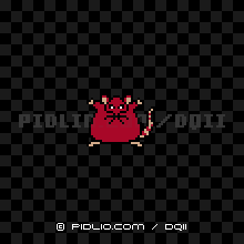 おばけねずみの画像：GB版ドラクエ2の敵・モンスター図鑑 ／ ドラクエ2攻略