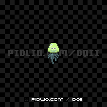 しびれくらげの画像：GB版ドラクエ2の敵・モンスター図鑑 ／ ドラクエ2攻略