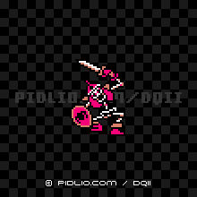 スカルナイトの画像：GB版ドラクエ2の敵・モンスター図鑑 ／ ドラクエ2攻略