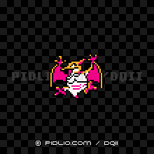 メイジバピラスの画像：GB版ドラクエ2の敵・モンスター図鑑 ／ ドラクエ2攻略