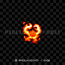 フレイムの画像：GB版ドラクエ2の敵・モンスター図鑑 ／ ドラクエ2攻略