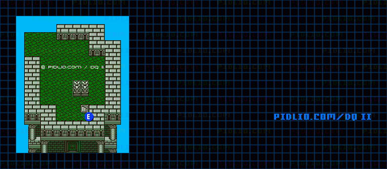 ドラゴンの角・南6Fのマップ画像 ／ GB版ドラゴンクエストII攻略 ─ pidlio.com