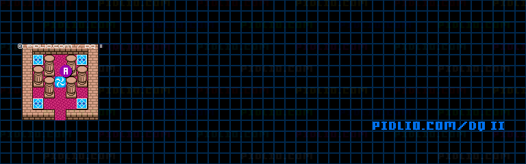 ザハンのほこらのマップ画像 ／ GB版ドラゴンクエストII攻略 ─ pidlio.com