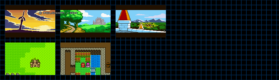 ゲームボーイ版ドラクエ2のオープニング画像 ／ GB版ドラゴンクエスト2攻略 ─ pidlio.com