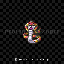 キングコブラの画像：SFC版ドラクエ2の敵・モンスター図鑑 ／ ドラクエ2攻略