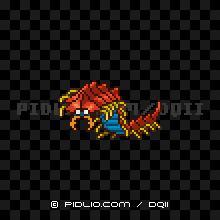 よろいムカデの画像：SFC版ドラクエ2の敵・モンスター図鑑 ／ ドラクエ2攻略