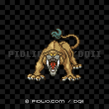 サーベルウルフの画像：SFC版ドラクエ2の敵・モンスター図鑑 ／ ドラクエ2攻略