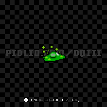 バブルスライムの画像:FC版ドラクエ3の敵・モンスター図鑑 / ドラクエ3攻略