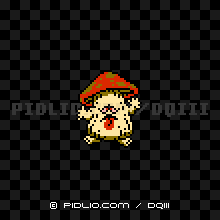 おばけキノコの画像:FC版ドラクエ3の敵・モンスター図鑑 / ドラクエ3攻略