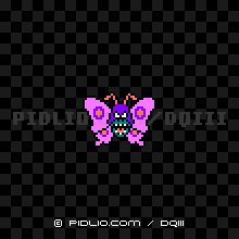 しびれあげはの画像:FC版ドラクエ3の敵・モンスター図鑑 / ドラクエ3攻略