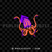 クラーゴンの画像:FC版ドラクエ3の敵・モンスター図鑑 / ドラクエ3攻略