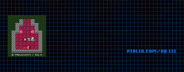 イシス東のほこらのマップ画像 / FC版ドラゴンクエストIII攻略 ─ pidlio.com