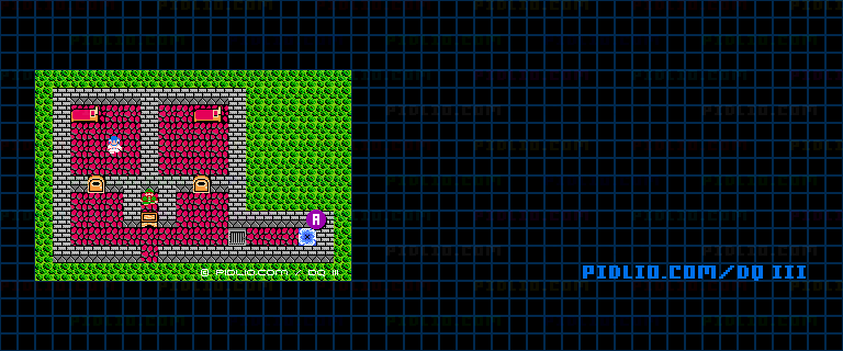 ダーマ東のほこらのマップ画像 / FC版ドラゴンクエストIII攻略 ─ pidlio.com