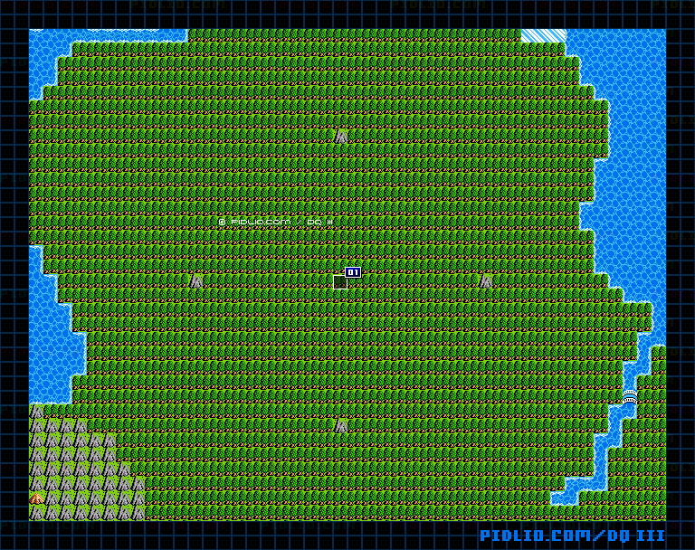 世界樹の葉のマップ画像 / FC版ドラゴンクエストIII攻略 ─ pidlio.com
