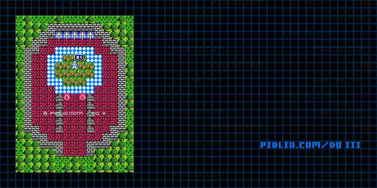 ネクロゴンドのほこらのマップ画像 / FC版ドラゴンクエストIII攻略 ─ pidlio.com