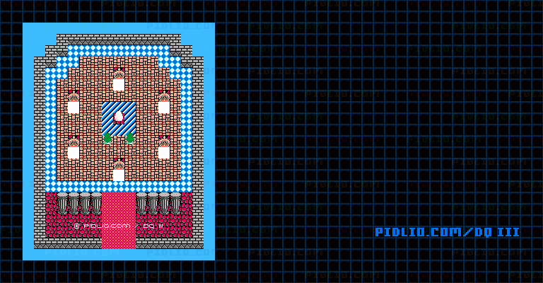 レイアムランドのほこらのマップ画像 / FC版ドラゴンクエストIII攻略 ─ pidlio.com