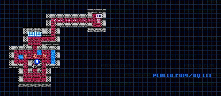 エジンベアの城のマップ画像 / FC版ドラゴンクエストIII攻略 ─ pidlio.com