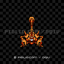 さそりアーマーの画像：FC版ドラクエ4の敵・モンスター図鑑 ／ ドラクエ4攻略