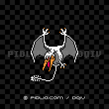 プテラノドンの画像：FC版ドラクエ4の敵・モンスター図鑑 ／ ドラクエ4攻略