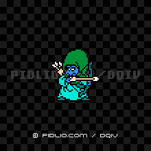 どくやずきんの画像：FC版ドラクエ4の敵・モンスター図鑑 ／ ドラクエ4攻略