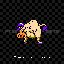 アークバッファローの画像：FC版ドラクエ4の敵・モンスター図鑑 ／ ドラクエ4攻略