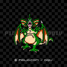 グリーンドラゴンの画像：FC版ドラクエ4の敵・モンスター図鑑 ／ ドラクエ4攻略