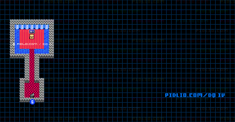 角笛のほこらB3のマップ画像 / FC版ドラゴンクエストIV攻略 ─ pidlio.com