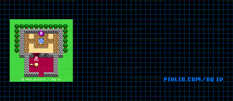 エンドールへの旅の扉のマップ画像 / FC版ドラゴンクエストIV攻略 ─ pidlio.com