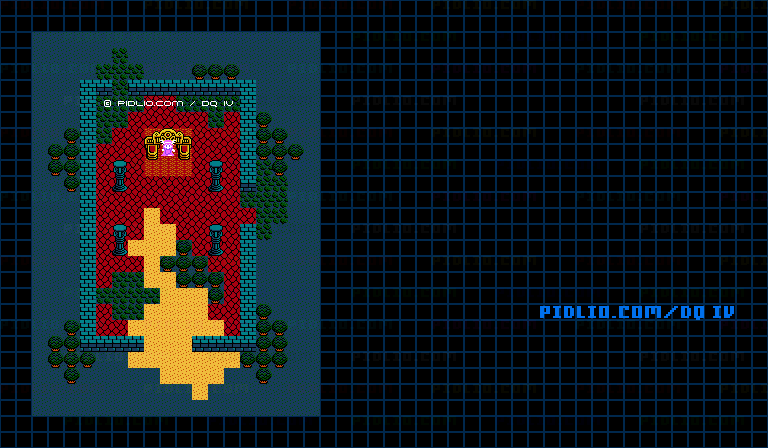 希望のほこらのマップ画像 ／ FC版ドラゴンクエストIV攻略 ─ pidlio.com