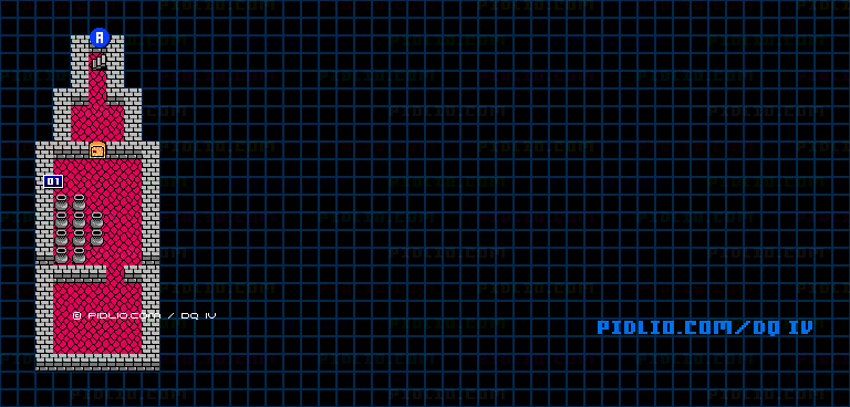 山奥の村のマップ画像 / FC版ドラゴンクエストIV攻略 ─ pidlio.com