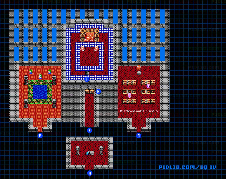天空城2のマップ画像 / FC版ドラゴンクエストIV攻略 ─ pidlio.com
