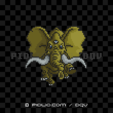 ダークマンモスの画像:SFC版ドラクエ5の敵・モンスター図鑑 / ドラクエ5攻略