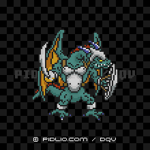 リザードマンの画像：SFC版ドラクエ5の敵・モンスター図鑑 ／ ドラクエ5攻略