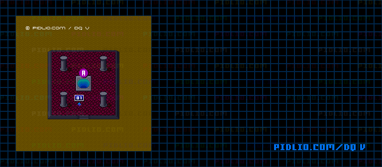 暗黒世界のほこらのマップ画像 ／ SFC版ドラゴンクエストV攻略 ─ pidlio.com