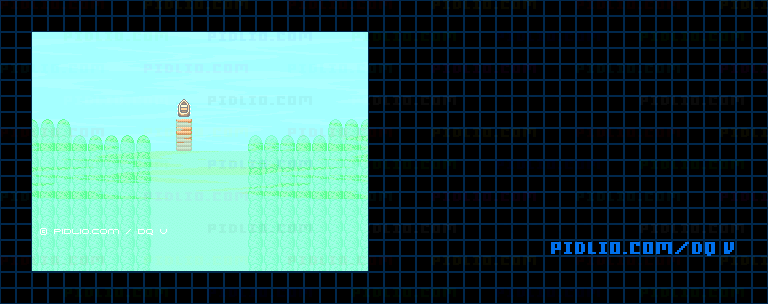 妖精の城・霧の湖のマップ画像 / SFC版ドラゴンクエストV攻略 ─ pidlio.com