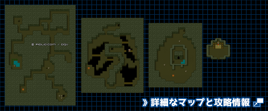 魔物のすみかの簡易マップ画像 / SFC版ドラゴンクエスト5攻略 ─ pidlio.com