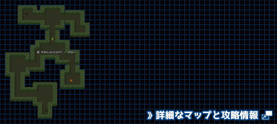 ルラフェン南の洞窟の簡易マップ画像 / SFC版ドラゴンクエスト5攻略 ─ pidlio.com